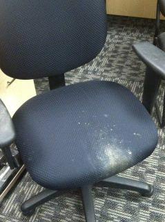 white stain on office chair at clear channel