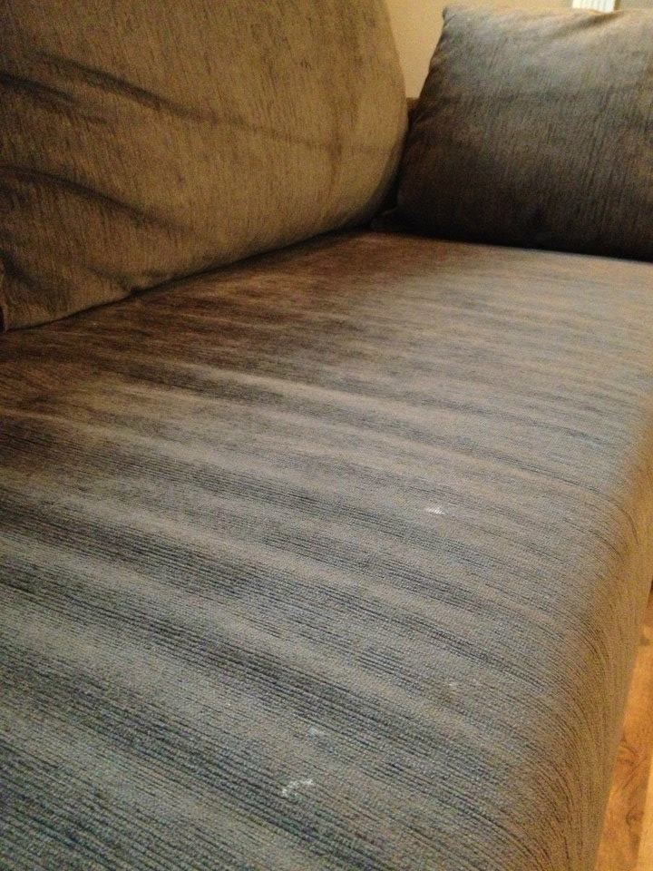White material on a couch at The Universal Flats, Sao Paulo