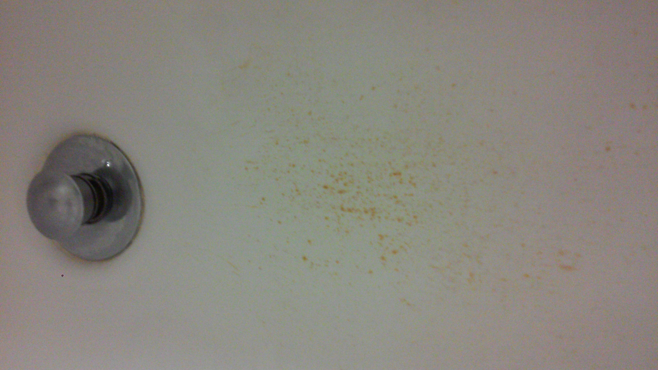 Reddish Brown Is Not A Color Splatter You Want To See In Your Tub